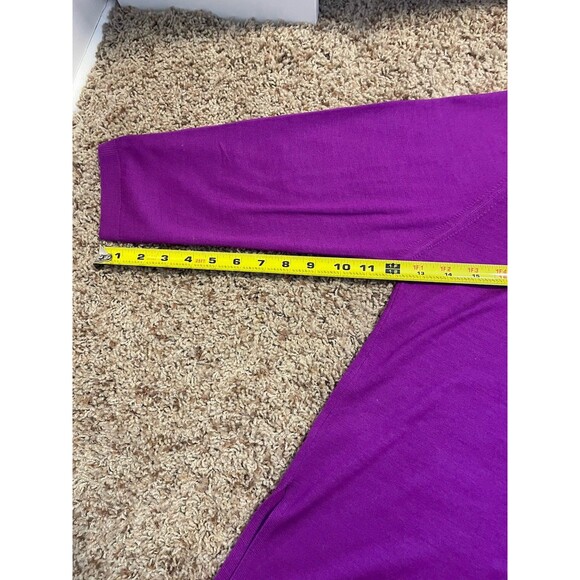 Pôles Maison Montagut 100% Wool V-Neck Sweater, Purple, Size XXL - Picture 10 of 11